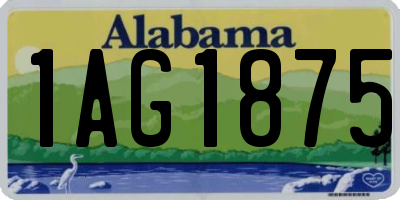 AL license plate 1AG1875
