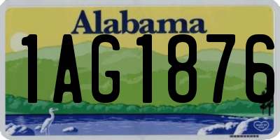 AL license plate 1AG1876