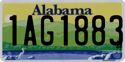 AL license plate 1AG1883