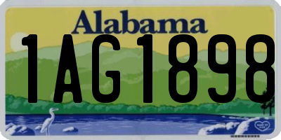 AL license plate 1AG1898