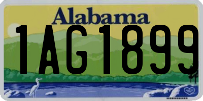 AL license plate 1AG1899