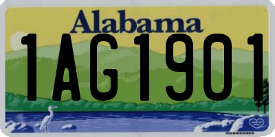 AL license plate 1AG1901