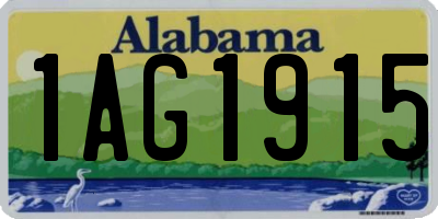 AL license plate 1AG1915