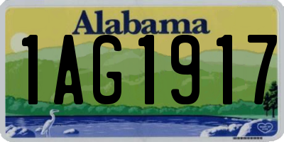 AL license plate 1AG1917