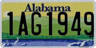 AL license plate 1AG1949
