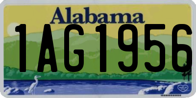 AL license plate 1AG1956