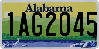 AL license plate 1AG2045
