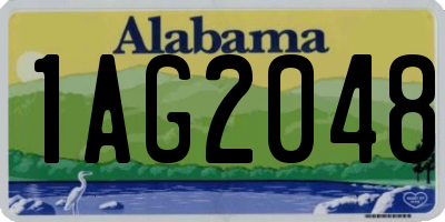 AL license plate 1AG2048