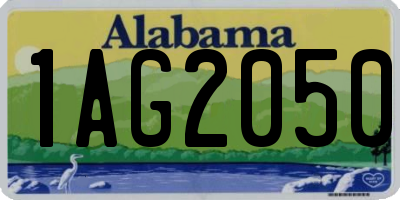 AL license plate 1AG2050