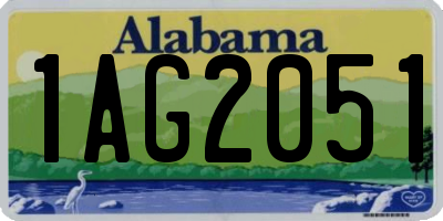 AL license plate 1AG2051