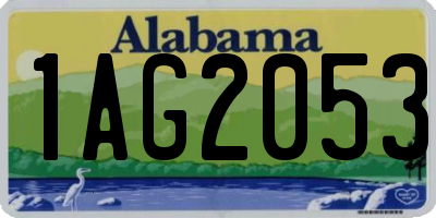 AL license plate 1AG2053