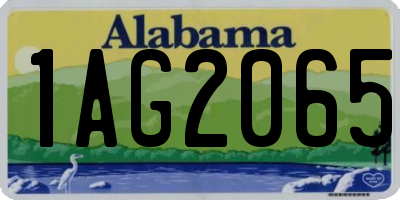 AL license plate 1AG2065
