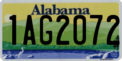 AL license plate 1AG2072