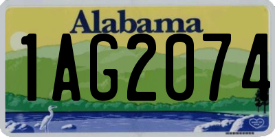 AL license plate 1AG2074