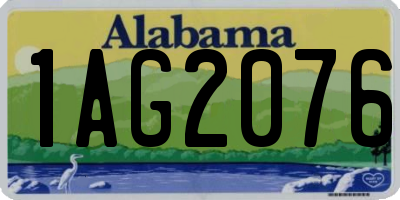 AL license plate 1AG2076