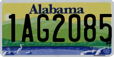 AL license plate 1AG2085