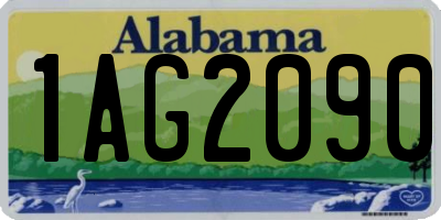 AL license plate 1AG2090