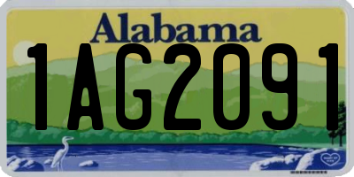 AL license plate 1AG2091