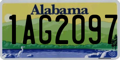 AL license plate 1AG2097