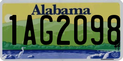 AL license plate 1AG2098