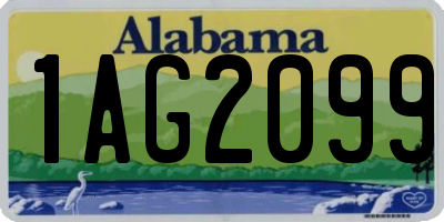 AL license plate 1AG2099