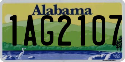 AL license plate 1AG2107