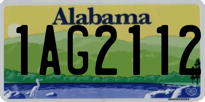 AL license plate 1AG2112