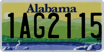 AL license plate 1AG2115