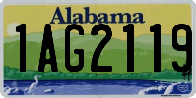 AL license plate 1AG2119