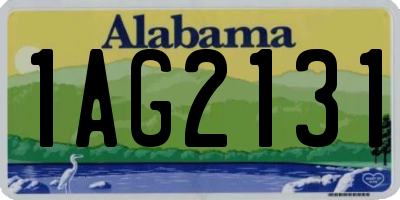 AL license plate 1AG2131