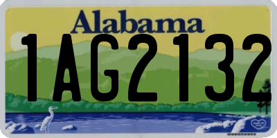 AL license plate 1AG2132