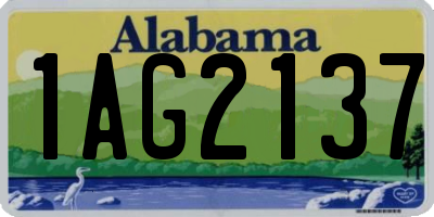 AL license plate 1AG2137