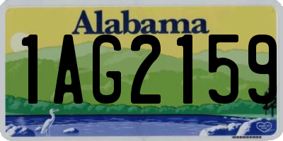 AL license plate 1AG2159