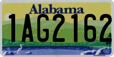 AL license plate 1AG2162