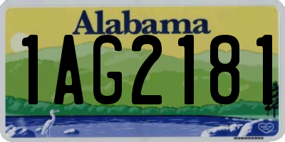 AL license plate 1AG2181