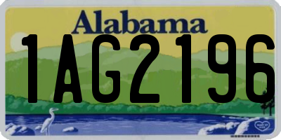 AL license plate 1AG2196