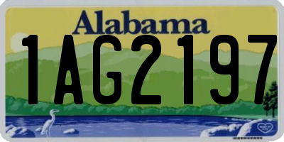 AL license plate 1AG2197
