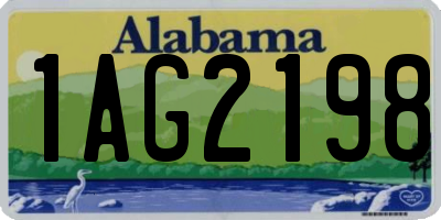AL license plate 1AG2198
