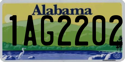 AL license plate 1AG2202