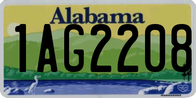 AL license plate 1AG2208