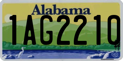 AL license plate 1AG2210