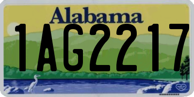 AL license plate 1AG2217