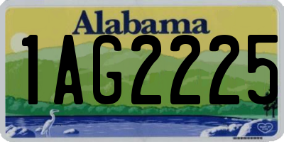 AL license plate 1AG2225