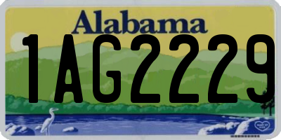 AL license plate 1AG2229