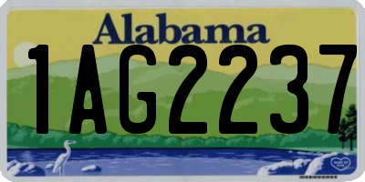 AL license plate 1AG2237