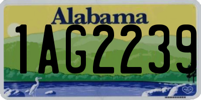 AL license plate 1AG2239