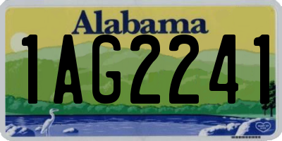 AL license plate 1AG2241
