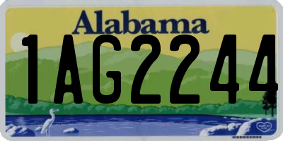 AL license plate 1AG2244