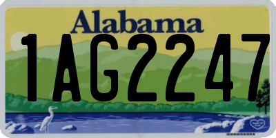 AL license plate 1AG2247