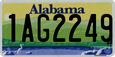 AL license plate 1AG2249